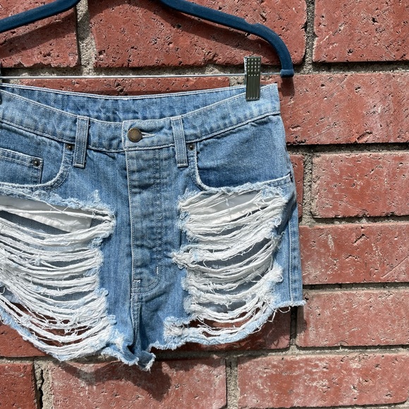 CARMAR High Rise Denim Shorts - Picture 1 of 9